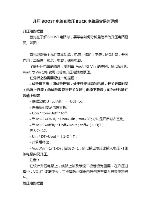 升压BOOST电路和降压BUCK电路最容易的理解