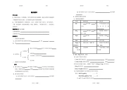 《氮的循环》第一课时导学案