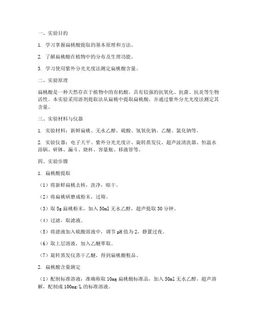 扁桃酸实验报告