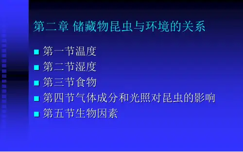 第2章储藏物昆虫与环境的关系