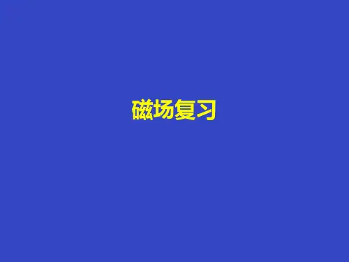高中物理选修3-1：第三章 磁场 复习 (共66张PPT)