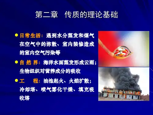 《热质交换原理与设备》课件：第2章 传质的理论基础