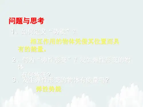 探究弹性势能的表达式PPT精品课件