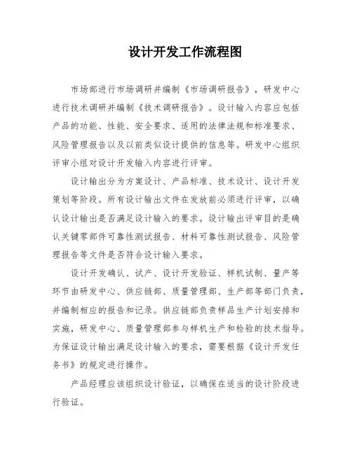 设计开发工作流程图