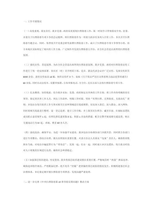 2018年村级扫黑除恶工作总结 (2)