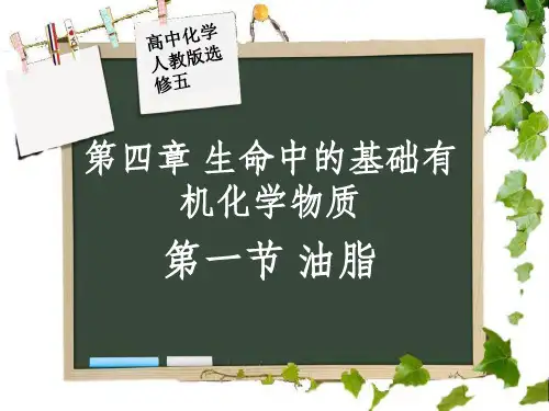 人教化学选修油脂(演示课件)