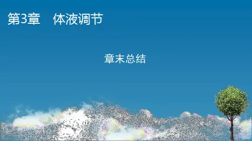 高中生物新人教版选择性必修1第3章体液调节章末总结课件(34张)