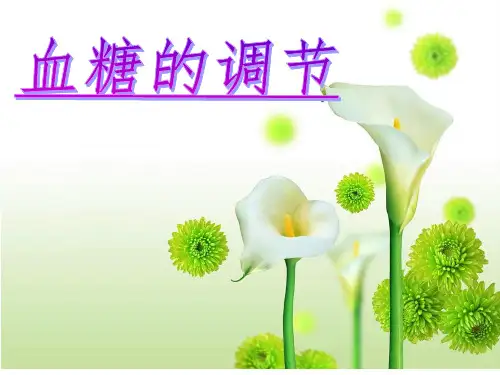 人教版高中生物必修三2.1《血糖调节》课件(共16张PPT)