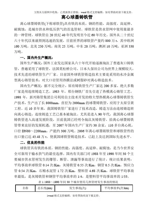 球墨铸铁管资料2