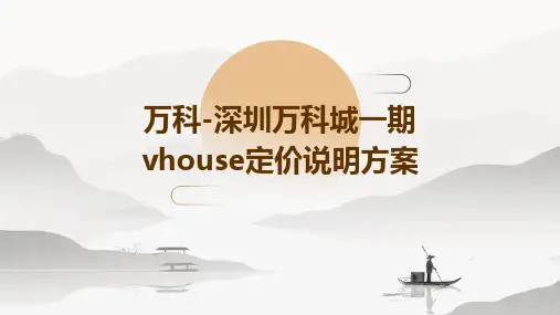 万科-深圳万科城一期VHOUSE定价说明方案