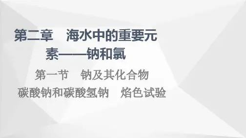 2.1.2 碳酸钠和碳酸氢钠焰色试验(教学课件)-高中化学人教版(2019)必修一