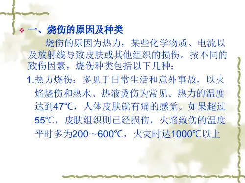 烧伤的急救与护理