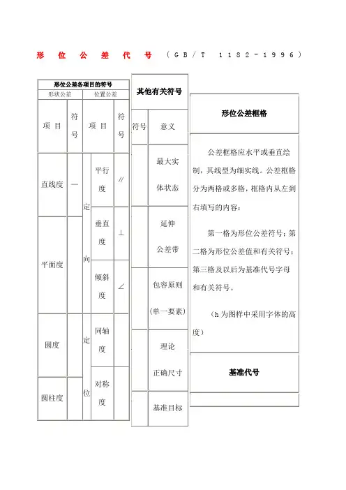 T形位公差