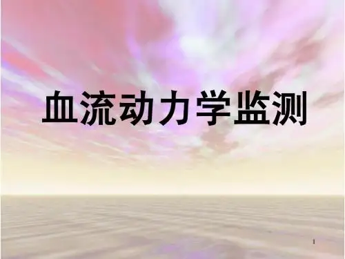 血流动力学监测