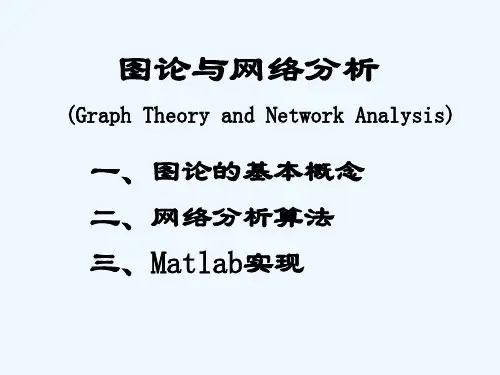 图论和网络分析算法及Matlab实现(Graph-and-Network-Analysis)