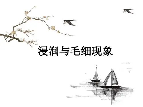 浸润和毛细现象