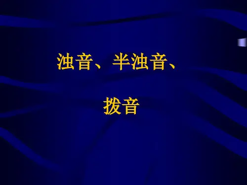 日语浊音半浊音拨音