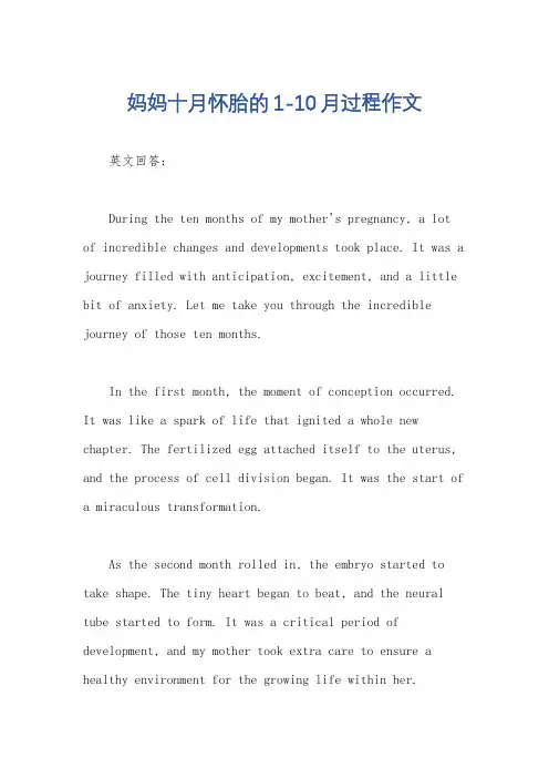 妈妈十月怀胎的1-10月过程作文