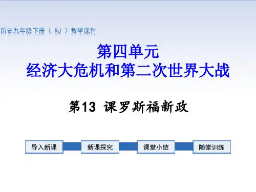 部编版九年级历史下册课件第13课罗斯福新政