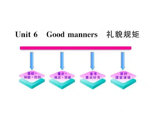 2012高中英语一轮复习精品课件(大纲版)：Unit6《Good manners》(高一)