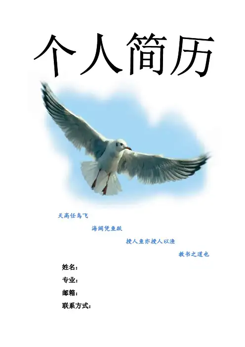 优秀个人简历模板