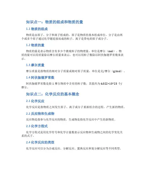 物理八年级下册知识点总结