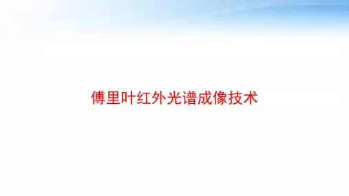 傅里叶红外光谱成像技术 ppt课件