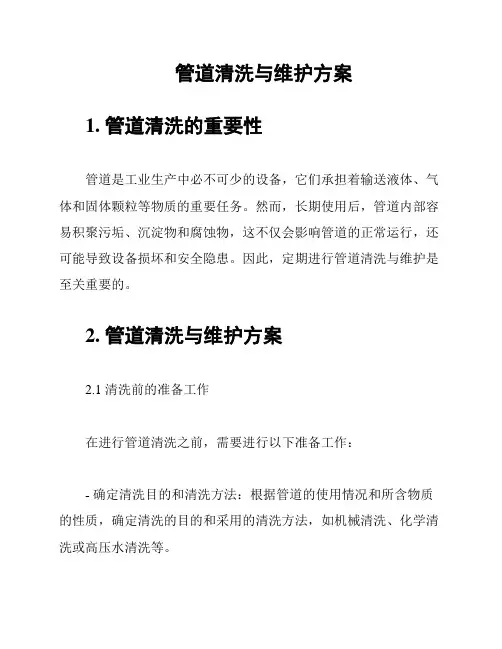 管道清洗与维护方案