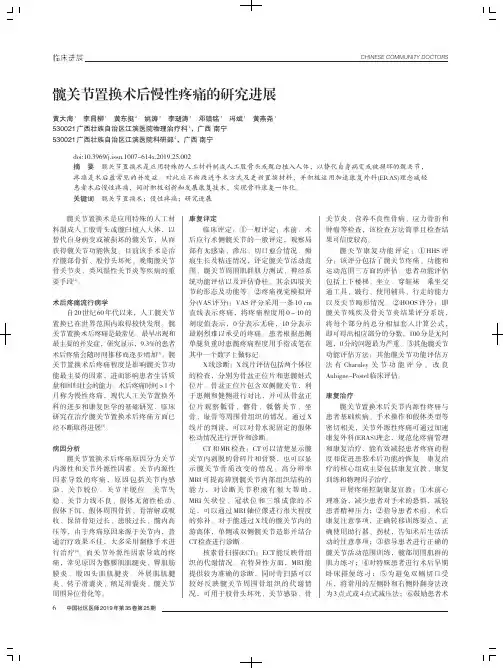 髋关节置换术后慢性疼痛的研究进展