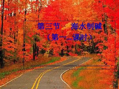 九年级化学 海水制碱课件 