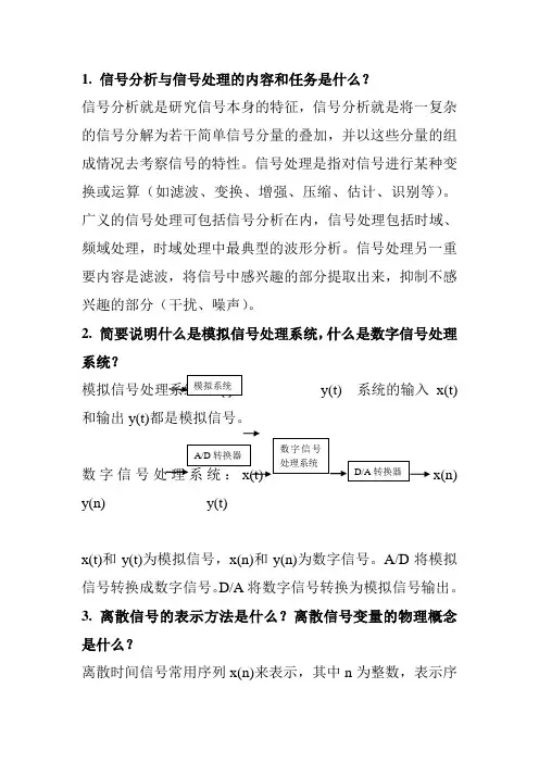 测试信号分析