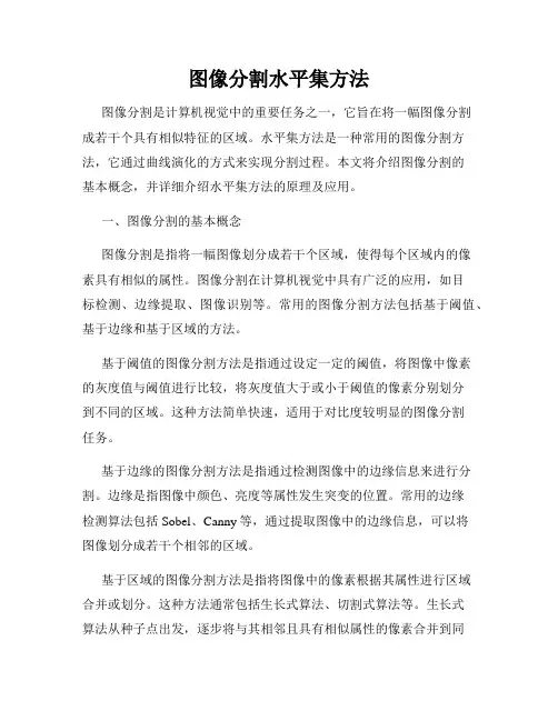图像分割水平集方法