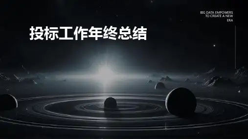 投标工作年终总结PPT