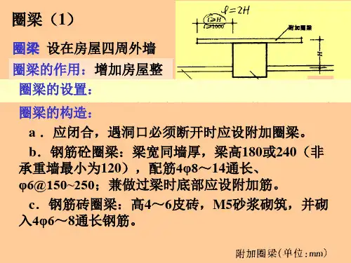 构造柱和圈梁