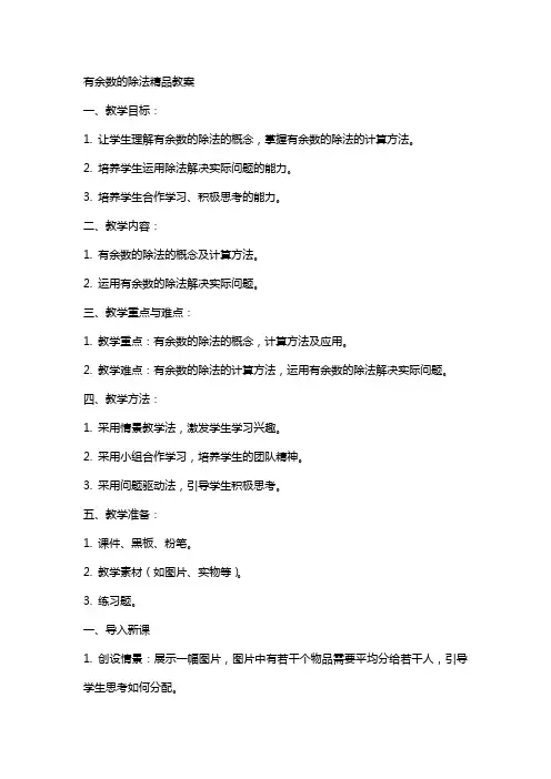 有余数的除法教案2