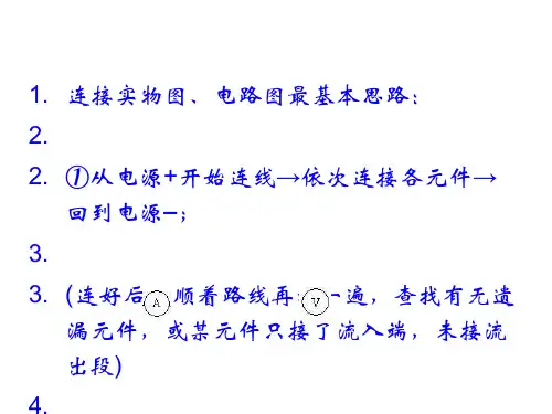 《连实物图、画电路图诀窍》教学课件 人教版