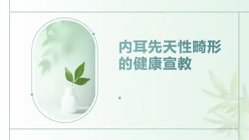 内耳先天性畸形的健康宣教