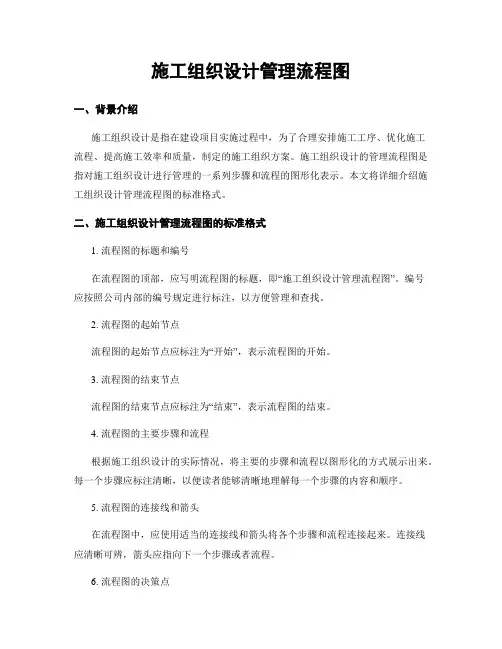 施工组织设计管理流程图