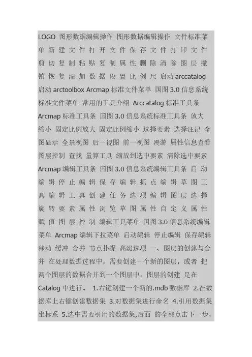 ArcGIS图形数据编辑操作