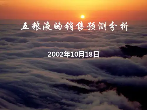 五粮液白酒业市场分析状况.pptx