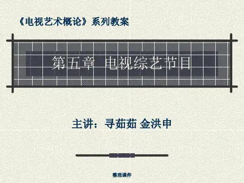 电视艺术概论第五章  电视综艺节目
