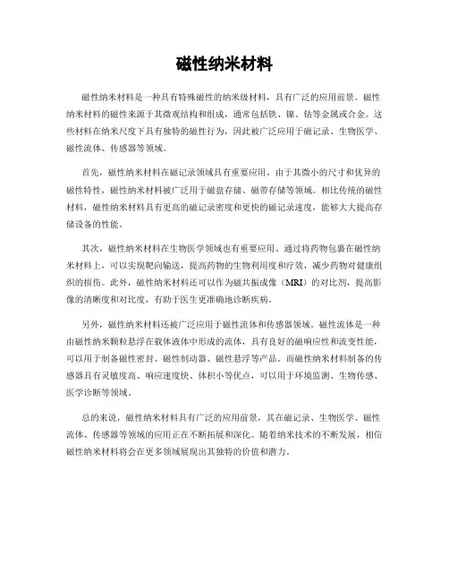 磁性纳米材料