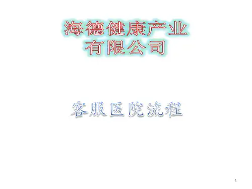 医院客服流程表格ppt课件
