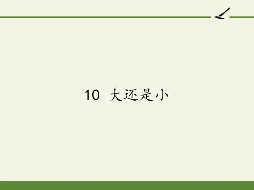 部编版一年级语文上册10.大还是小 课件(共11张PPT)
