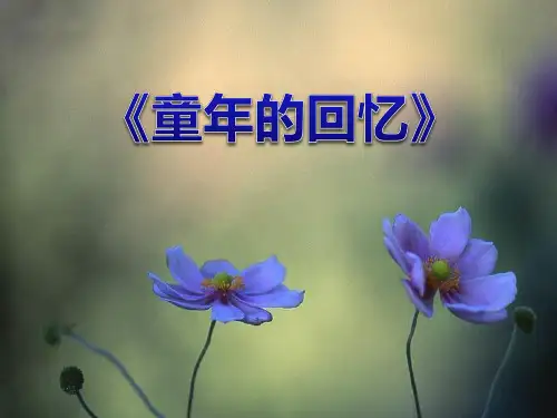 《童年的回忆》音乐PPT课件