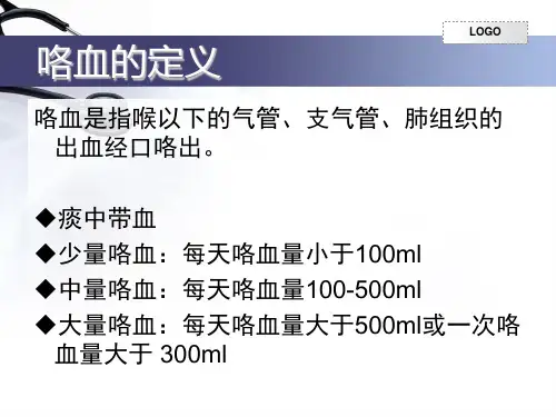 咯血的护理ppt课件