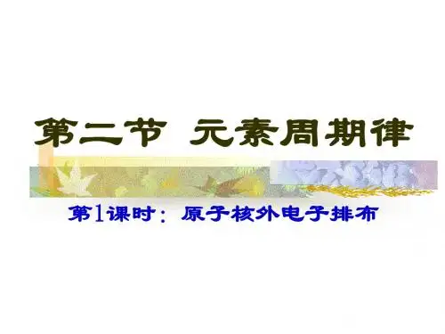 原子核外电子排布
