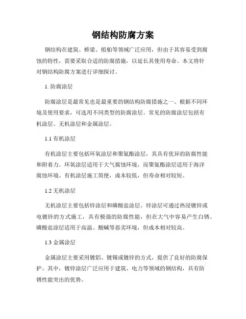钢结构防腐方案
