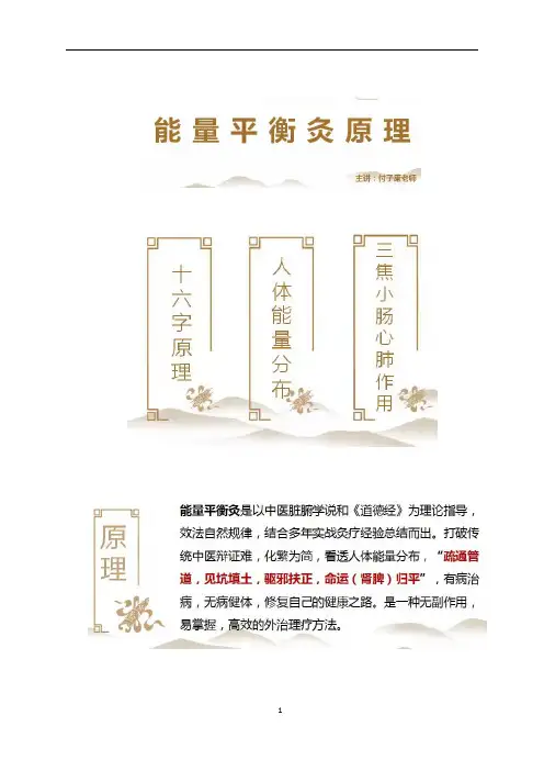 中医养生：能量平衡灸原理
