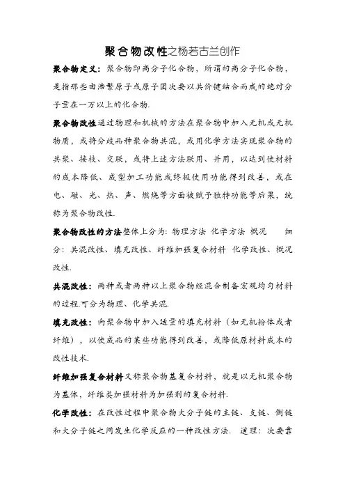 聚 合 物 改 性